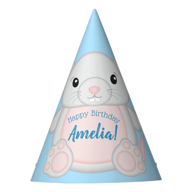 Chapeaux De Fêtes Souris fête d'anniversaire bleu (Devant)