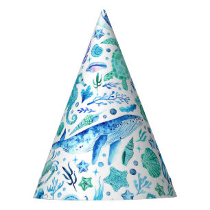 Chapeaux De Fêtes Sous l'aquarelle Sea Party