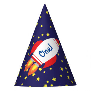Chapeaux De Fêtes Space Rocket Star Navire 1er anniversaire Casquett