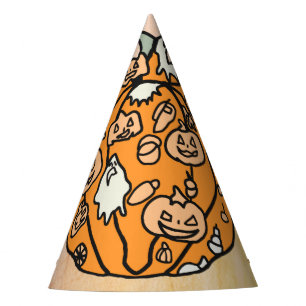 Chapeaux De Fêtes Spooks Citrouilles rétro et traitements d'Hallowee