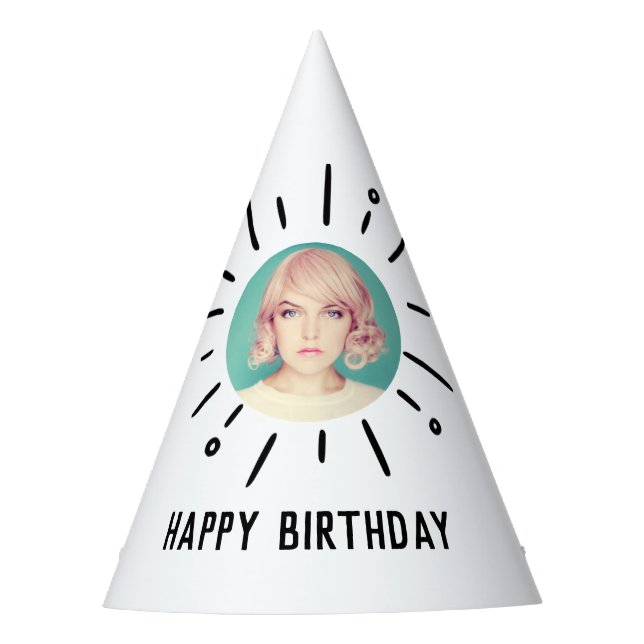 Chapeaux De Fêtes STARBURST | Custom Simple & Chic Photo (Devant)