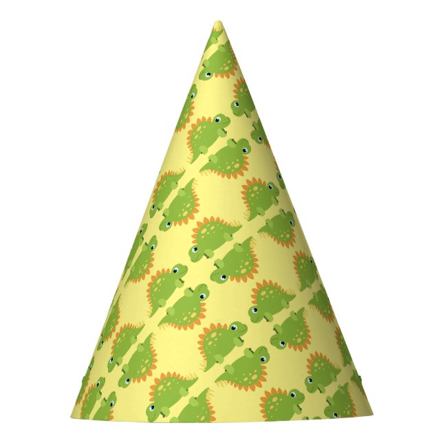 Chapeaux De Fêtes Stegosaurus Dinosaur Casquette de fête d'anniversa (Devant)