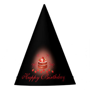 Chapeaux De Fêtes Strawberry Birthday Paper Cups