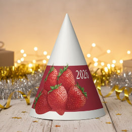 Chapeaux De Fêtes Strawberry New Year's Eve Party