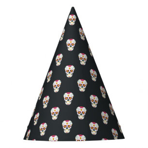 Chapeaux De Fêtes Sugar Skulls Day of the Dead Theme