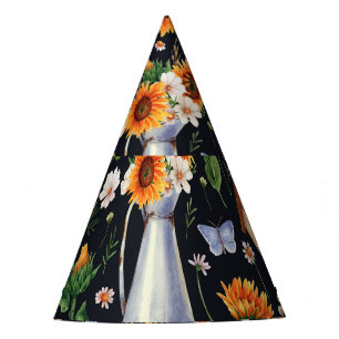 Chapeaux De Fêtes Sunny Rustic Watercolor Motif
