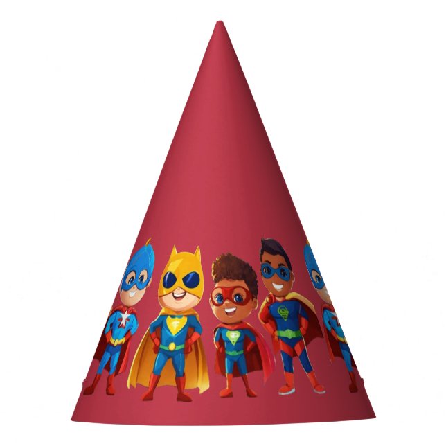 Chapeaux De Fêtes super anniversaire de héros (Devant)