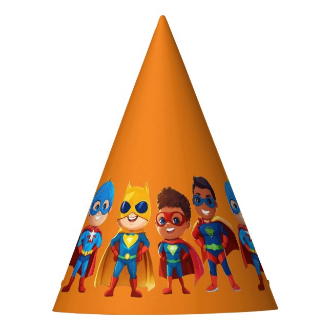 Chapeaux De Fêtes super anniversaire de héros (Devant)
