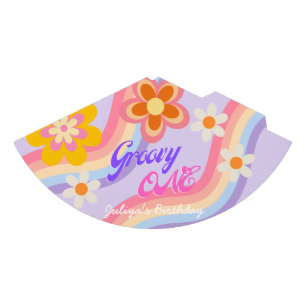 Chapeaux De Fêtes Super One Retro Rainbow 1er anniversaire Casquette