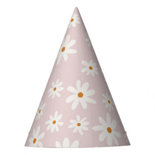 Chapeaux De Fêtes Super Retro Blush Rose Daisy