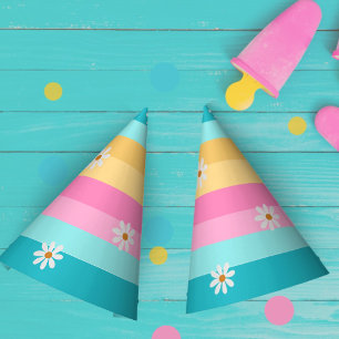 Chapeaux De Fêtes Super Retro Rainbow Roller Patinage Anniversaire f