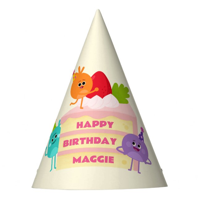 Chapeaux De Fêtes Super simple | Chiffres de bosse gâteau d'annivers (Devant)