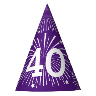 Chapeaux De Fêtes Surprise 40e anniversaire fêtards casquettes cônes