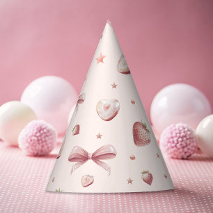 Chapeaux De Fêtes Sweet Rose fraise amour Coeur et étoiles