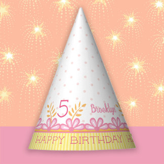 Chapeaux De Fêtes Sweet Whimsical 5e Casquette de fête d'anniversair