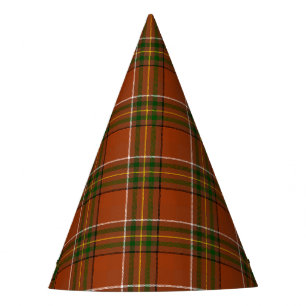 Chapeaux De Fêtes Tartan Plaid Brun Terreux