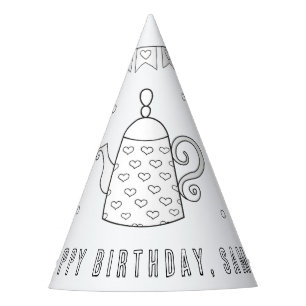 Chapeaux De Fêtes Tea Party Anniversaire - Couleur de votre propre C