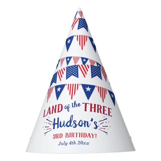 Chapeaux De Fêtes Terre Des Trois ! 4 juillet 3e anniversaire (Devant)