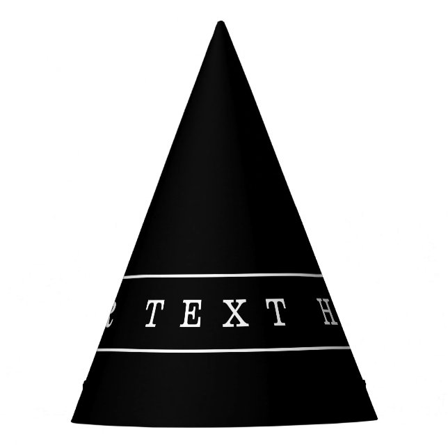Chapeaux De Fêtes Texte Simple Et Bandes Minces (Devant)