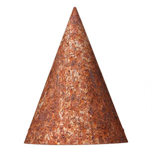 Chapeaux De Fêtes Texture en acier rouillé, arrière - plan abstrait.