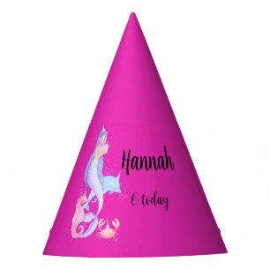 Chapeaux De Fêtes Thème Anniversaire Fille Sirène