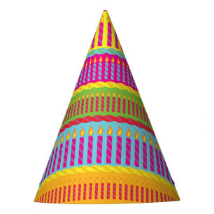 Chapeaux De Fêtes Thème de 1ère fête coloré de Cake Cute