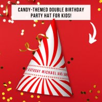 Thème de bonbons rouge et blanc pour célébration d