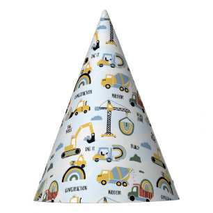 Chapeaux De Fêtes Thème de construction mignonne fête d'anniversaire