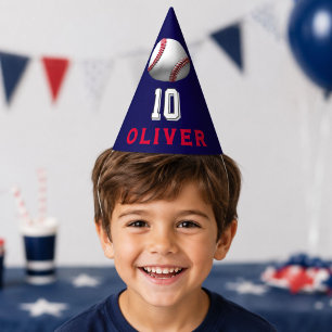 Chapeaux De Fêtes Thème de joueur de balle de baseball pour annivers