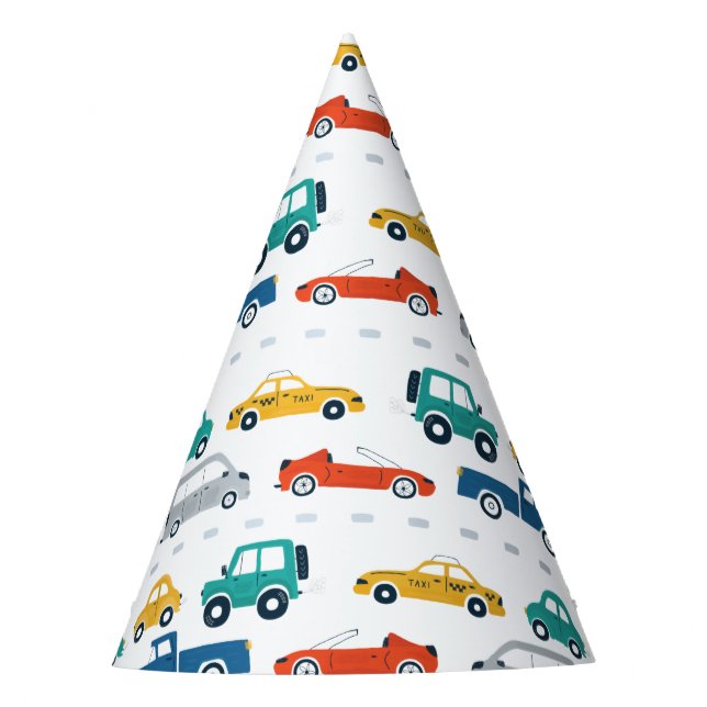 Chapeaux De Fêtes Thème de transport Anniversaire  (Devant)
