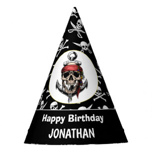 Chapeaux De Fêtes Thème pirate Soirée d'Adulte Crâne. NAUTICAL
