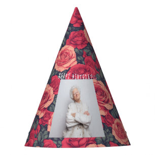 Chapeaux De Fêtes Thème Rose Classique pour Son Anniversaire