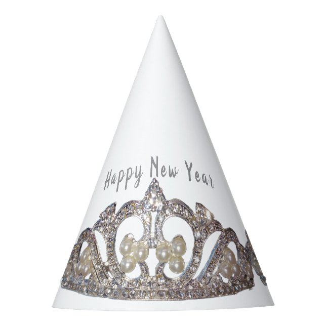 Chapeaux De Fêtes Tiara Print New Year Party Hat (Devant)