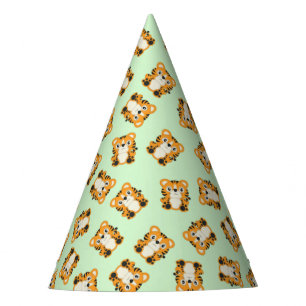 Chapeaux De Fêtes Tiger Anniversaire Vert