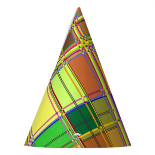 Chapeaux De Fêtes Tissu Coloré Madras Caribéen Tartan