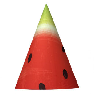 Chapeaux De Fêtes Tranche de pastèque géante à l'aquarelle mignonne