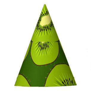 Chapeaux De Fêtes Tranches de fruits Kiwi : vert foncé.