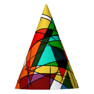Chapeaux De Fêtes Triangle Coloré Géométrique Moderne