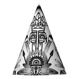 Chapeaux De Fêtes Tribal autochtone Abstrait
