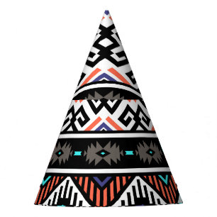 Chapeaux De Fêtes Tribal Navajo rétro : Géométrique Sans Seamless.