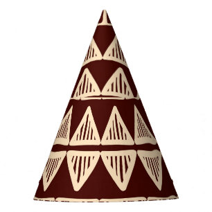 Chapeaux De Fêtes Tribal Striped : Oeuvre Ornementale.
