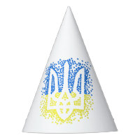 Trident de l'emblème ukrainien tryzub dispersant l