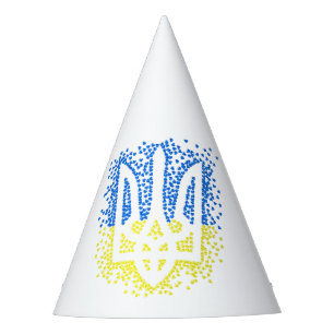 Chapeaux De Fêtes Trident de l'emblème ukrainien tryzub dispersant l