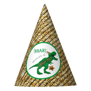 Chapeaux De Fêtes Trois Rex Dinosaur 3e anniversaire