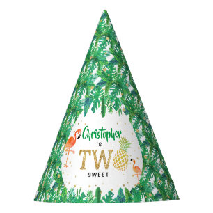 Chapeaux De Fêtes Tropical Summer Beach Luau Boys 2e anniversaire