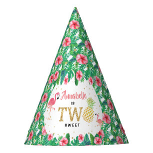 Chapeaux De Fêtes Tropical Summer Beach Luau Girls 2e anniversaire