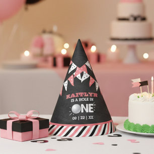 Chapeaux De Fêtes Trou en une fille Golf 1er anniversaire Par tee