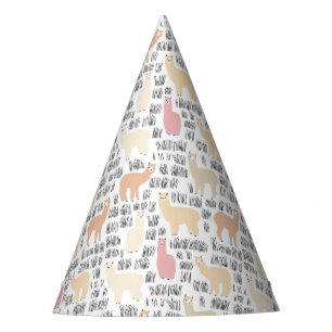 Chapeaux De Fêtes Troupeau de motif d'alpaga