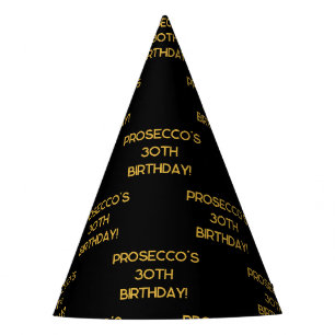 Chapeaux De Fêtes Typographie élégante Anniversaire personnalisé