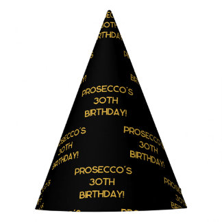 Chapeaux De Fêtes Typographie élégante Anniversaire personnalisé